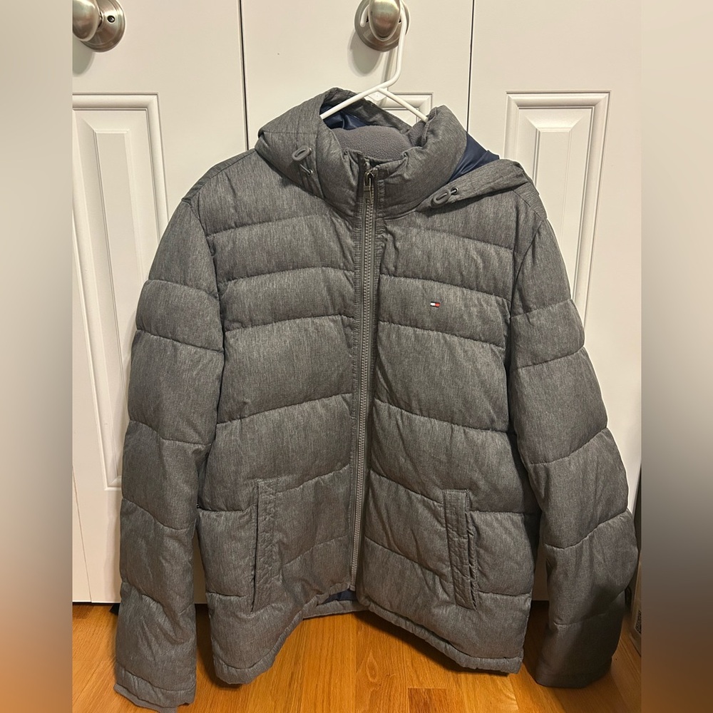Tommy Hilfiger Men's Charcoal Puffer Jacket